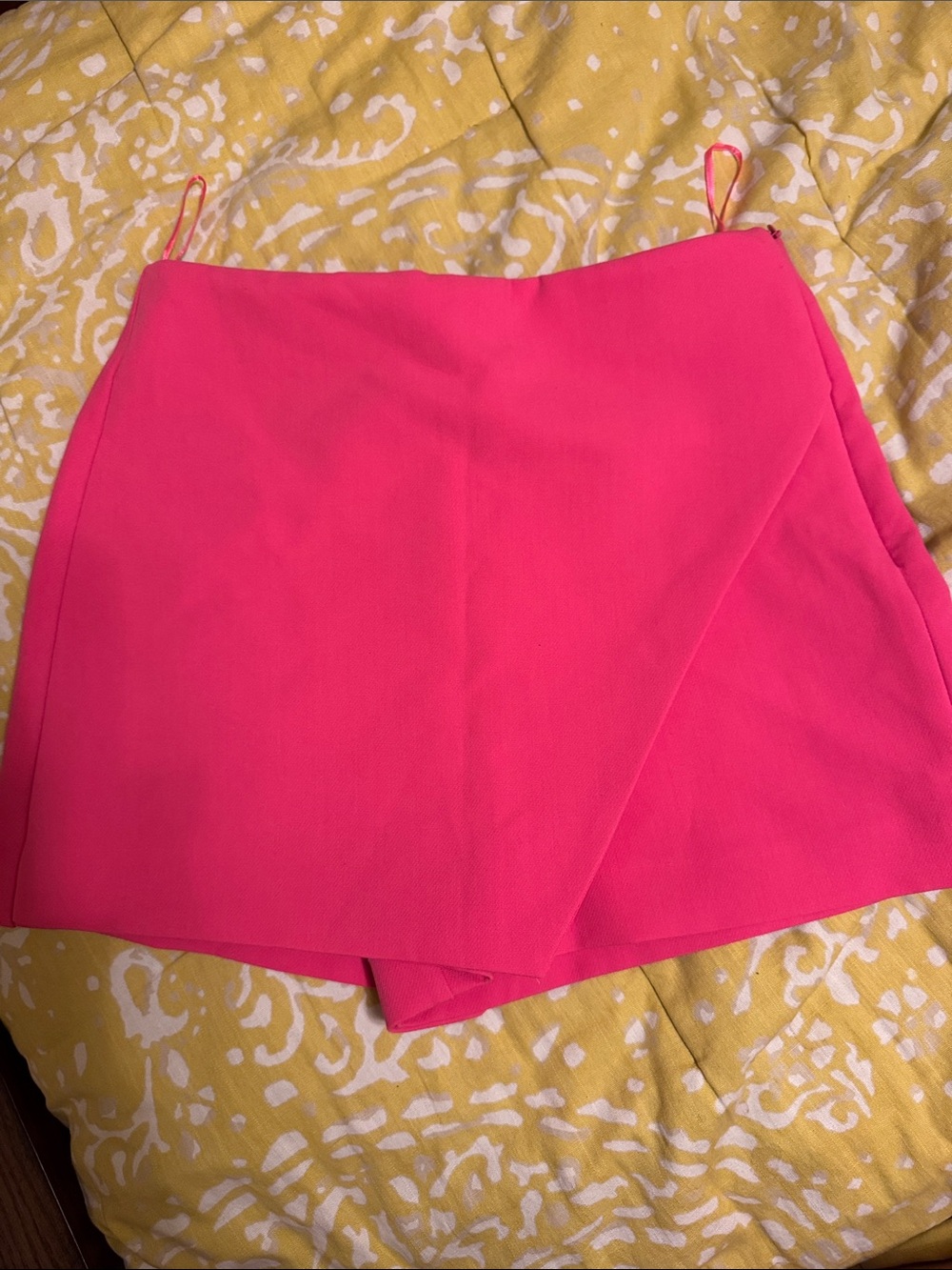 Zara Hot Pink Wrap Skort